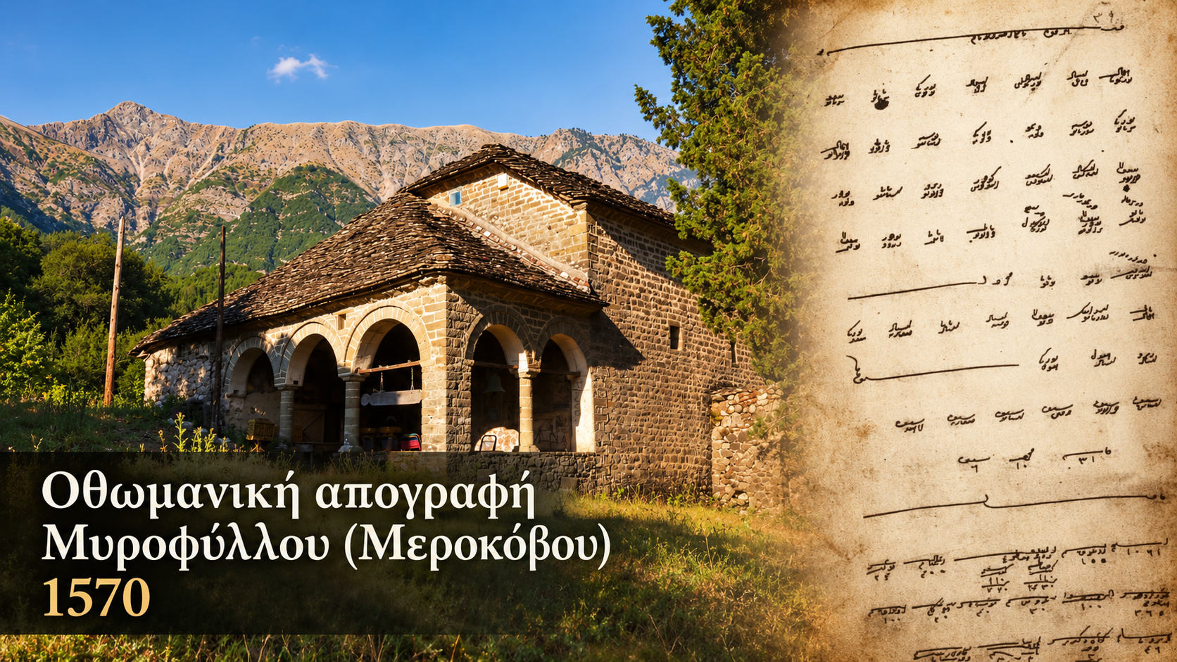 Οθωμανική απογραφή Μυροφύλλου (Μεροκόβου) Τρικάλων έτους 1570